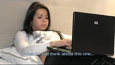 orgasms - brunette teen lesbos